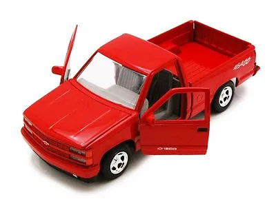 MotorMax 1992 Chevy 454SS Pickup Truck 1:24 Scale Die-cast Metal Model Red  • $22.95