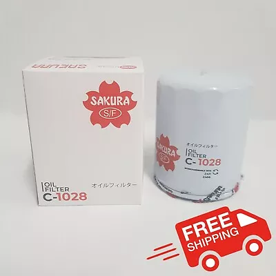 Sakura C-1028 Oil Filter - Equivalent Of Ryco Z456 & Z411 - Wesfil WZ456 & WZ411 • $17