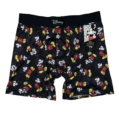 Disney Mickey Mouse Boxer All Over Print Adult Mens Black Size M • $18