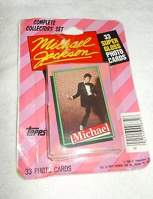 Michael Jackson Topps 33 Super Gloss Photo Cards ~ NEW (Old Stock) • $6.97