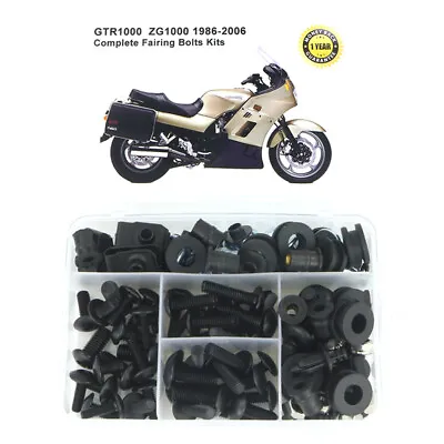 Complete Fairing Fasterners Kit Fit For Kawasaki GTR1000 ZG1000 1986-2006 Black • $31.98