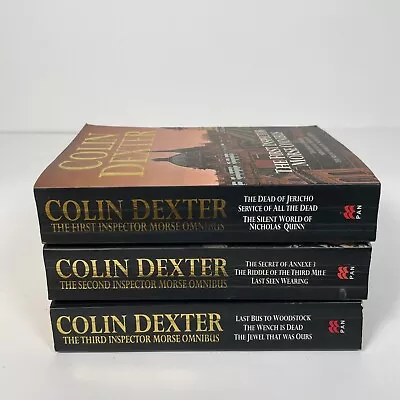 Inspector Morse 3 Book Set Bundle With 9 Stories Colin Dexter 1-3 Omnibus • £7.99