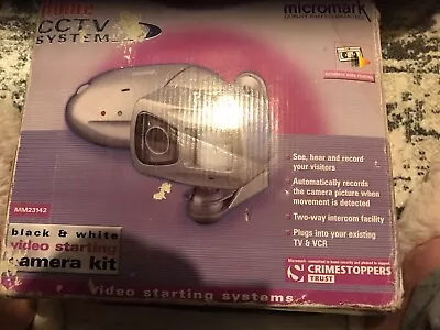 Micromark CCTV Home System Black & White Video Camera Kit New Sealed Vintage  • £10