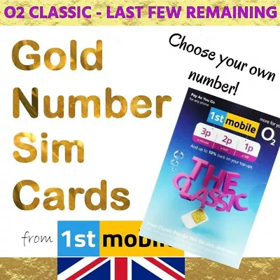 075 960 76454 - Gold VIP Phone Number New O2 Classic Sim. 1000s To Choose From • £11.59