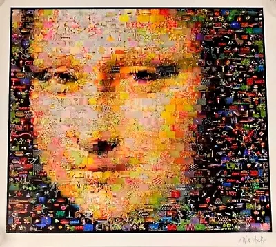 BRAND NEW! Neil Farkas Mona Lisa Mosaic Seriolithograph On Paper 26 1/4  By 24  • $150