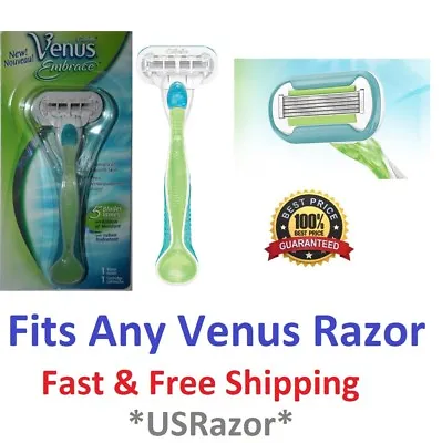 1 Gillette Venus Embrace Razor Women Cartridge Handle Shaver Handle Fits Divine2 • $8.99