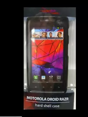 Rocketfish Hard Shell Snap-On Case For Motorola DROID RAZR – Black RF-MDRVH2B • $5.99