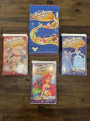 Disney Sing Along Songs Volumes 1 2 3 - Collection Of All-Time Favorites VHS • $29.95