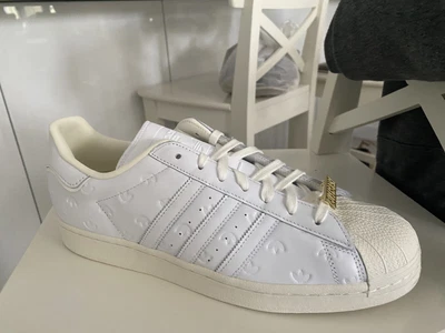$65 • Buy Mens Adidas White Superstar Shoes Size 12