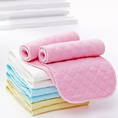 10 Pcs Nappy Washable Fast Dry Newborn Nappy Cloth Diaper Cotton • $42.07