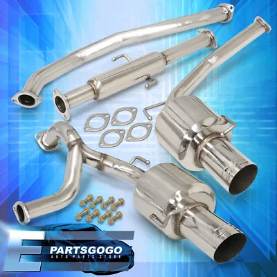 For 03-06 Hyundai Tiburon V6 Dual Catback Exhaust System 4.5  Polish Muffler Tip • $243.99