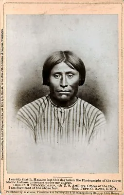£3.99 • Buy Native American Modoc Indian Prisoner, Capt Jack 1873 Photo Print Poster