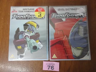 2 X NEW & SEALED Transformers Battling The Predacons & Evil Intent • £5.95