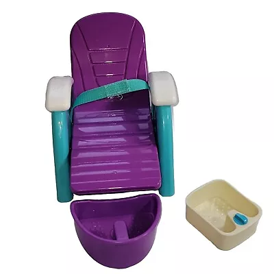 My Life Accessories Lot Spa Salon Chair Foot Soak Desk For 18” Dolls Smoke Free  • $15.43