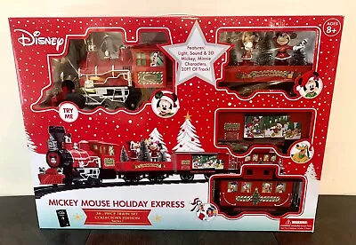 Mickey Mouse Holiday Express 36 Piece Christmas Train Disney Series 1 Tested • $59.49