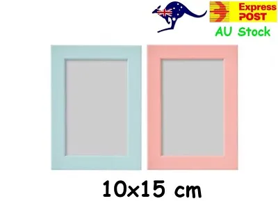 IKEA FISK Blue Pink Fiberboard Picture Photo Frame 10x15cm Art Poster Print • $9.99