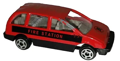 Unbranded Diecast 2.5  Red Fire Station #6 Model #8008 Car Vehicle! • $8.99