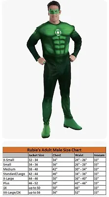Rubie’s Deluxe Green Lantern Hal Jordan Fancy Dress Costume Jumpsuit - L • $22.49