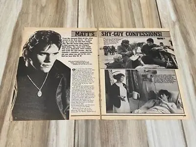 Matt Dillon Teen Magazine Pinup Clipping Pix Shy Confession Tiger Beat Teen Beat • $3.50