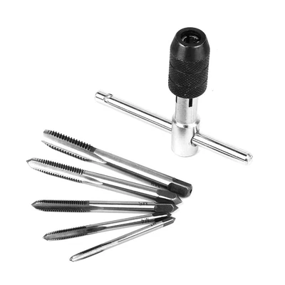 £4.81 • Buy 6pcs Tap Wrench & Chuck Set Tool T-handle Metric M3 M4 M5 M6 M8 And Die Set