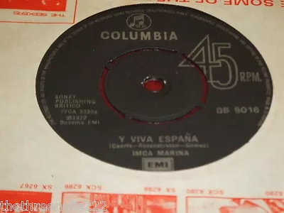 Vinyl 7  Single - Y Via Espana - Imca Marina - Db 9016 • $8.70