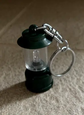 Vintage Keychain Battery Operated Green Coleman Lantern • $10