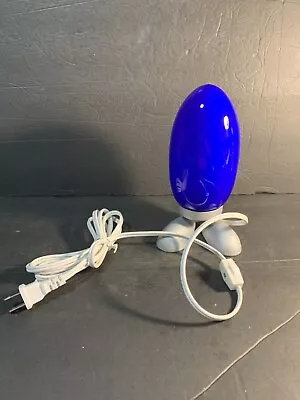 1990's IKEA FJORTON Lamp Blue Dino Egg Bedside Night Table Lamp Great Condition • $35.99