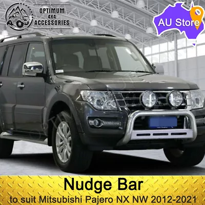 To Suit Mitsubishi Pajero NX NW 2012-2021 With Nudge Bar 3  Stainless Steel • $319