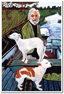 Man In Boat With Dogs Movie Painting Goodfellas Decor Art Print Poster 12x18 • $10.95