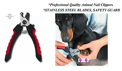 PRO Quality SMALL DOG NAIL CLIPPER SAFETY GUARD&LOCK Scissor Claw Paw Trimmer • $17.09