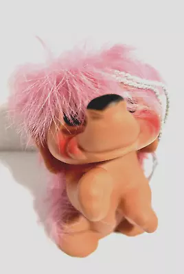 Vintage RAULS Troll Doll Happy Gang With Pink Hair ~ Mouse ? Dog ? Unsure • $40.98