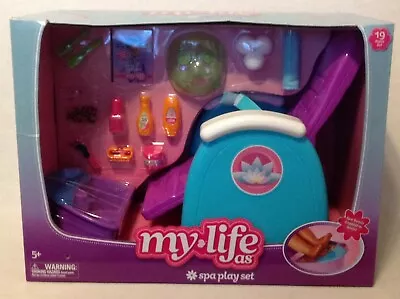 My Life As Doll Spa Play Set Chair Foot Bath Salon Accessories 19 Piece NEW NT05 • $49.99