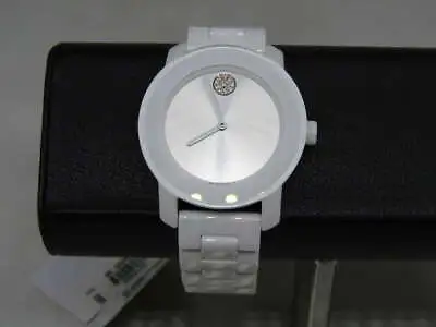 $149.99 • Buy Movado BOLD Women's 36mm Ceramic Swiss Quartz Link Watch White