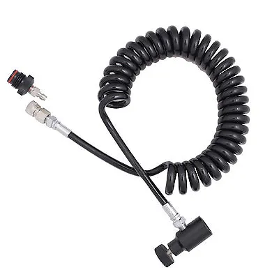 G7 Paintball HPA CO2 Coiled Remote Line Quick-Disconnect. ASA Adapter FREE SHIP • $25.99