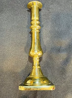 VIRGINIA METALCRAFTERS Solid Brass “HARVIN”  Candlestick Holder 9  Tall • $39.99