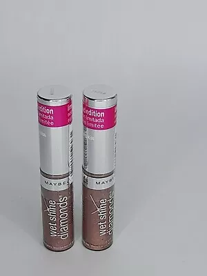 Lot Of 2 Maybelline Wet Shine Diamonds Liquid -  Solar Kiss • $27.50