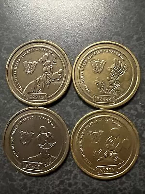 Walt Disney World Railroad Medallion Coin Set Mickey Donald Goofy • $59.95