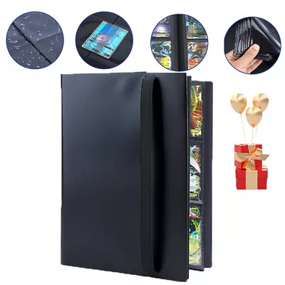 9 Pocket 360 Card Binder Holder Collection Album Trading Card 2024 Leather Gift • $20.90