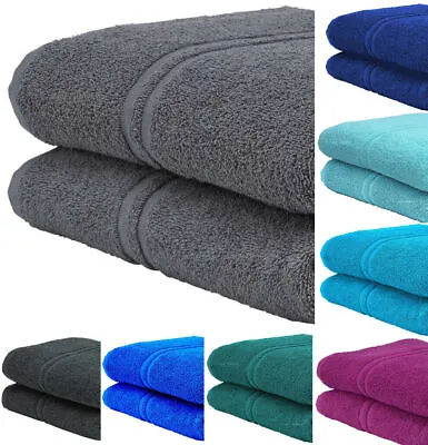 2x Extra Large Super Jumbo Bath Sheets 100% Prime Cotton Luxury Towels 600 GSM. • £9.99