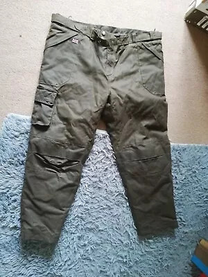 Merlin Waxed Cotton Motorcycle Trousers Worn Once 3xl • £85