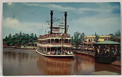 1950s Mark Twain Boat Frontierland Disneyland P12293 Postmarked 1956 ASI Logo • $9.95