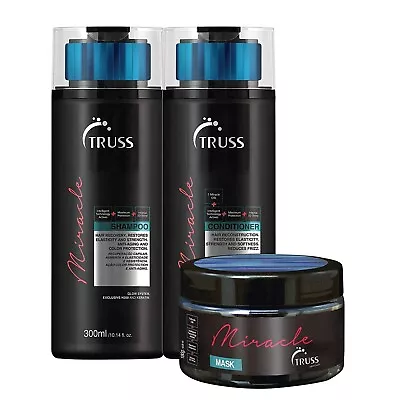 TRUSS Miracle Shampoo And Conditioner Set Bundle With Hair Mask • $71.20