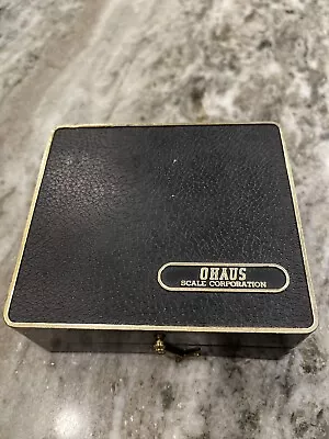 Vintage Ohaus Scale Corp. 5601 Brass Weights Balance Scale • $62.89