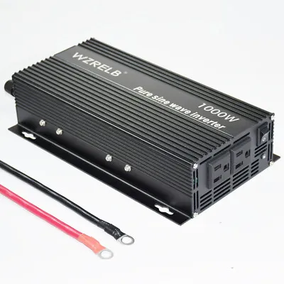 12V Power Inverter Pure Sine Wave 1000W Car Converter Truck Battery Solar Home • $99.75