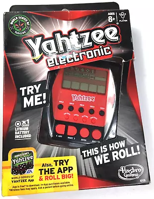 NEW Hasbro YAHTZEE Handheld Digital Electronic Game A2125!!This Is How We Roll ! • $15.33