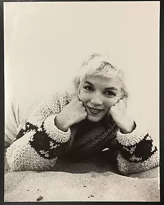 1962 Marilyn Monroe Original Photo George Barris Santa Monica Beach Stamped • $400