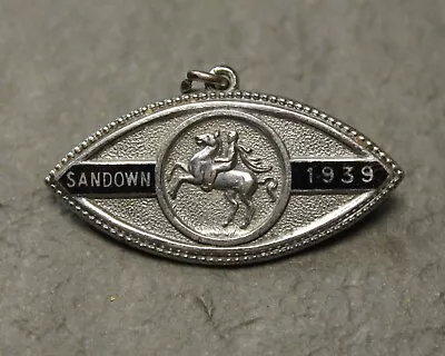 Sandown Park Members Badge 1939 Horse Racing Memorabilia WW2 Enamel Metal Badge • £16