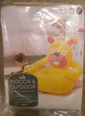 Indoor And Outdoor Inflatable Teddy Bear Sofa New • £7.50