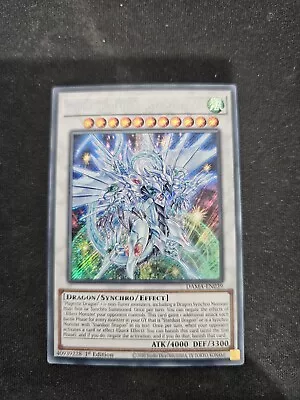 Yugioh | Shooting Majestic Star Dragon - DAMA-EN039 - Secret Rare 1st Ed NM • $15