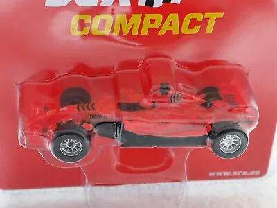 SCX Compact C10376 Formula F - Red 1/43 Slot Car • $24.95
